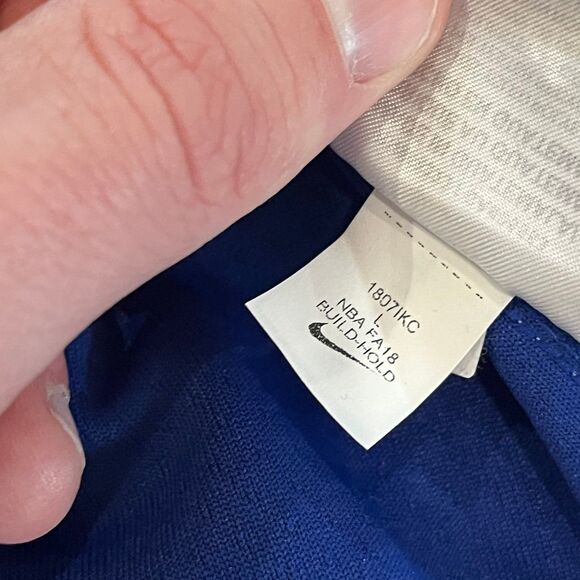 NEW Nike Philadelphia 76ers Seth Curry Swingman Jersey Blue Away Mens Size L NBA - Picture 6 of 9